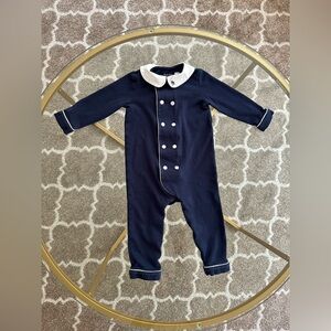 Ralph Lauren - Baby Boys' Double Breasted Organic Cotton Coverall